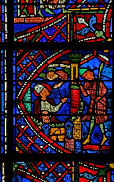 St. Apollinaire: bezocht door een engel in de gevangenis door French School
