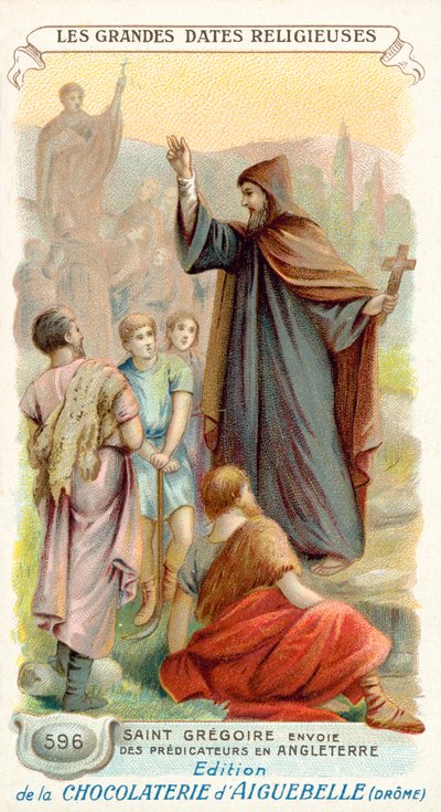 Sint Gregorius stuurt missionarissen naar Engeland, 596 door French School