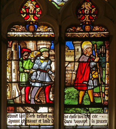 Sint-Rochus is ziek en vertrekt in ballingschap door French School