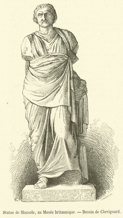 Statue de Mausole, Musee britannique door French School