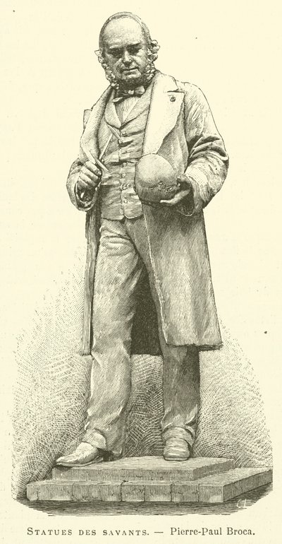 Standbeelden van geleerden, Pierre-Paul Broca door French School