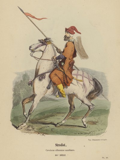 Stradiot, Albanese Hulptroepen Cavalerie, XVIe Eeuw door French School
