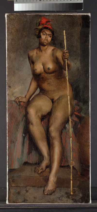 Studie van een mulattin, 1820-25 door French School
