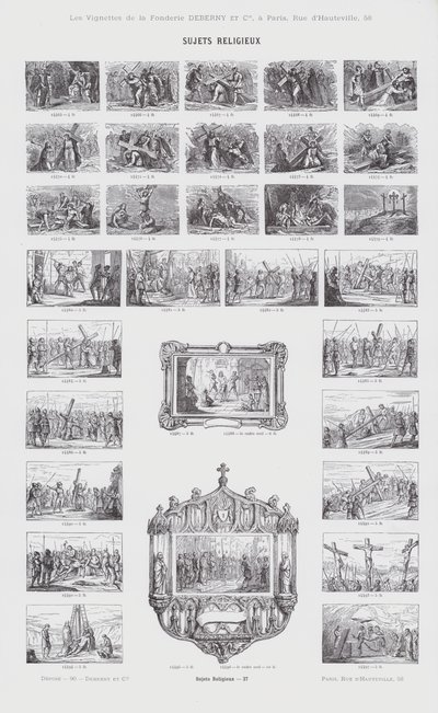 Religieuze Onderwerpen (gravure) door French School