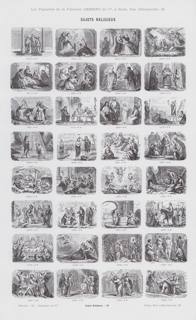 Religieuze Onderwerpen (gravure) door French School