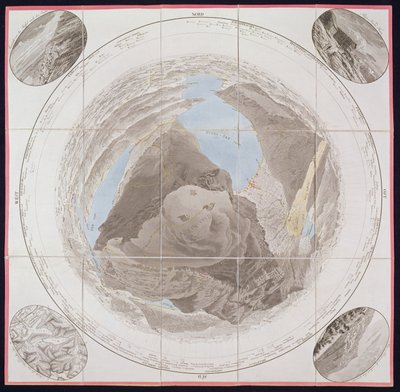Top van Kulm, Mont Rigi, uit Guide des Voyageurs sur le Mont Rigi, door Col. Pfyffer de Wyer, gepubliceerd 1823 door French School