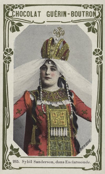 Sybil Sanderson, in Esclarmonde door French School