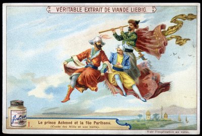 Verhaal van 1001 Nacht (Verhalen van Duizend-en-een-nacht): Prins Achmed en Fee Paribanu - chromo door French School