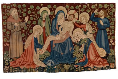 Tapijt antependium met Rouw over de Dode Christus 