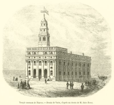 Mormoonse tempel van Nauvoo door French School