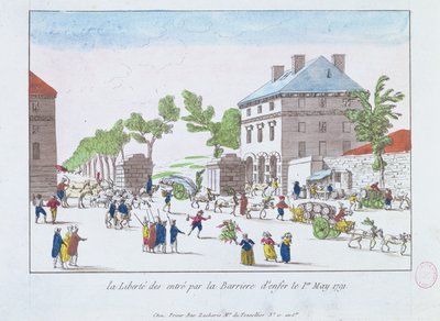 De afschaffing van tolheffingen bij de Barrière d