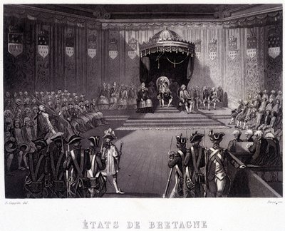 De Vergadering van de Staten-Generaal van Bretagne en Vendée door French School