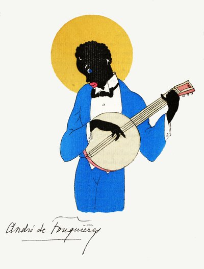De Banjo Speler door French School