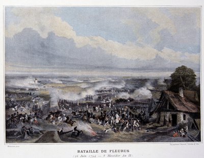 De Slag bij Fleurus in 1794 - in 