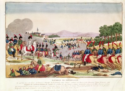 De Slag bij Friedland, 14 juni 1807 door French School