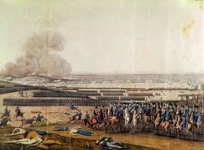 De Slag bij Moskou, 7 september 1812 (detail) door French School