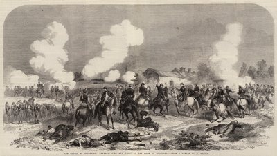 De slag bij Solferino, generaals Niel en Vinoy bij de boerderij van Quagliara door French School