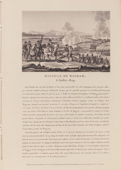 De slag bij Wagram op 6 juli 1809 door French School