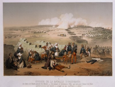 De Slag bij Inkermann op 5 november 1854, uit War in the Crimea, uitgegeven door Lemercier et Cie, Parijs, 1856 door French School