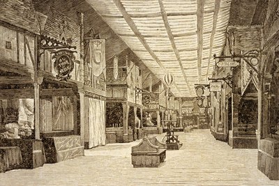 De Bazar de la Charité in Parijs voor de brand op 4 mei 1897 door French School