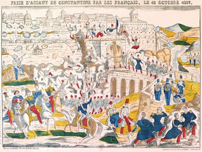 De verovering van Constantine door de Fransen op 13 oktober 1837 door French School