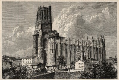 De Kathedraalbasiliek van Sint Cecilia - kathedraal van Albi door French School