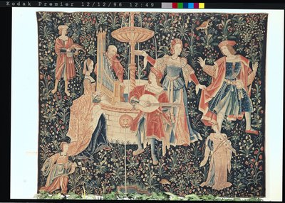 Het Concert bij de Fontein, Loire-werkplaats, c.1570-80 door French School
