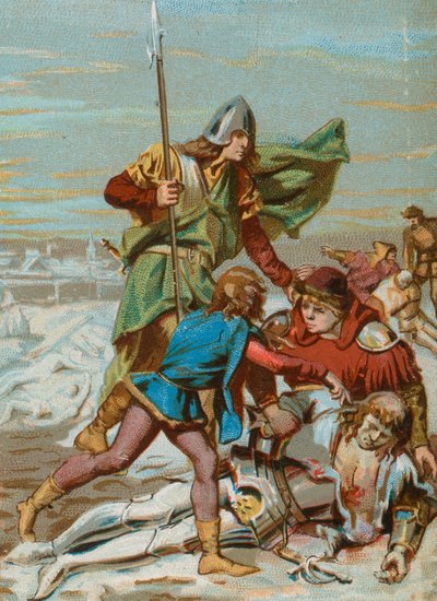 De dood van Karel de Stoute, hertog van Bourgondië door French School