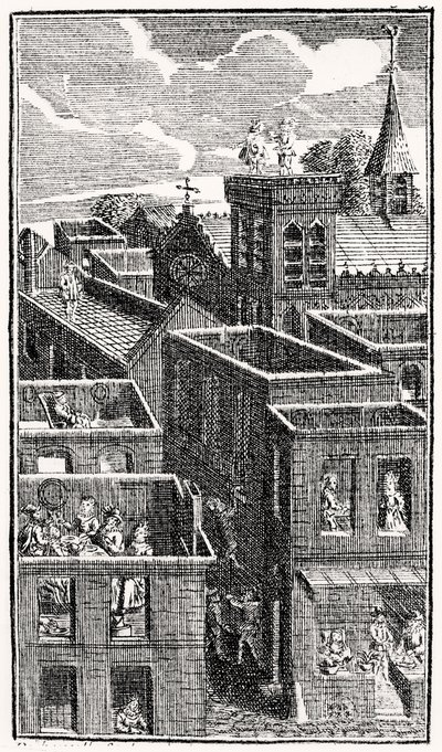 The Devil upon Two Sticks, c.1787 door French School
