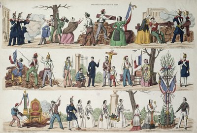 De Gebeurtenissen van februari 1848 door French School