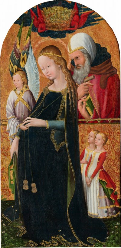 De verwachtingsvolle Madonna met Sint Jozef, c. 1425/1450 door French School