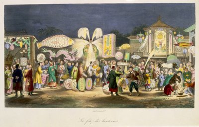 Het Festival van de Lantaarns, uitgegeven door Formentin, 1824-27 door French School