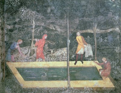 De Visvijver, uit de Hertenkamer, 1343 door French School