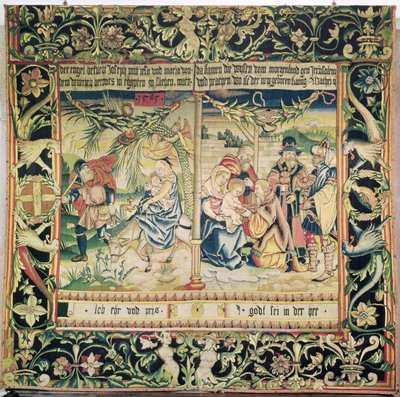 De Vlucht naar Egypte en de Aanbidding der Wijzen, 1565 door French School