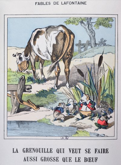 De kikker en de os, uit 