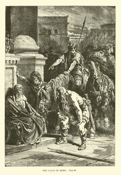 De Galliërs in Rome door French School