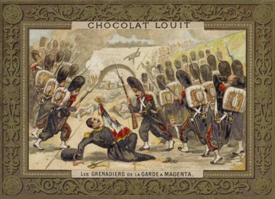 De grenadiers van de Garde bij de Slag van Magenta, 1859 door French School