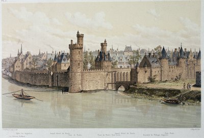 Het Hotel en de Toren van Nesles in 1380 - in 