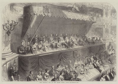 De Keizerlijke Loge in de Grote Opera, Parijs door French School