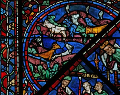 Het Joseph-raam: de vette en magere koeien in de droom door French School