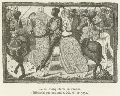 De koning van Engeland in Frankrijk door French School