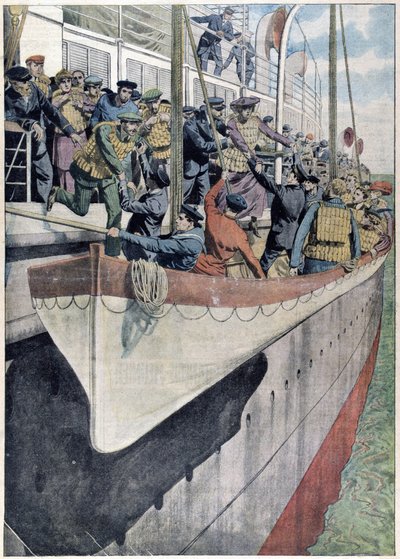De les van de SS Titanic: Reddingsbootoefening op een passagiersschip door French School