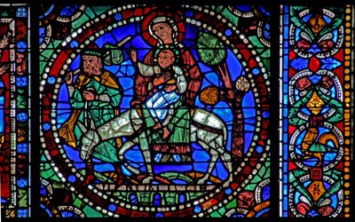 Het Leven van Christus-raam: Vlucht naar Egypte - de terugkeer door French School