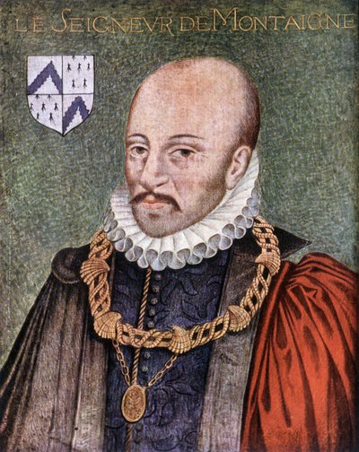 De heer van Montaigne - volgens het schilderij bewaard in het Musée Condé de Chantilly door French School