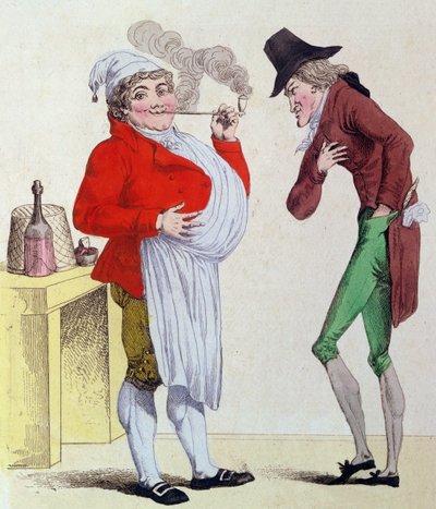 De man zonder zorgen en de man zonder geld, mei 1815 door French School