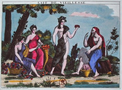 De melk van de ouderdom, c.1830 door French School