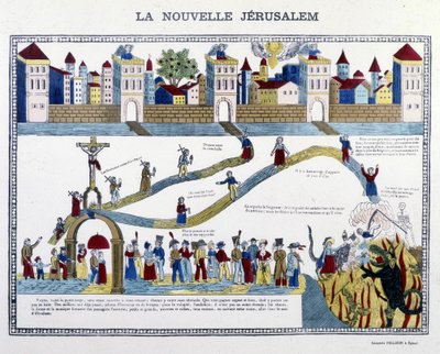 Het Nieuwe Jeruzalem: het Laatste Oordeel - afbeelding van Epinal door French School