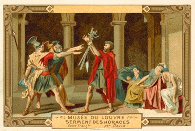 De eed van de Horatii door French School