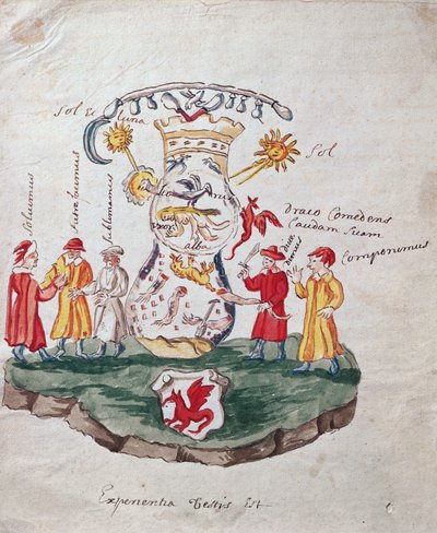 De Operaties van Alchemie, illustratie uit La Cle de la Grande Science sur l