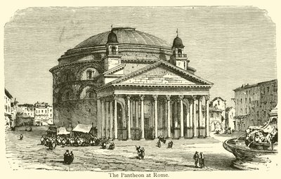 Het Pantheon in Rome door French School